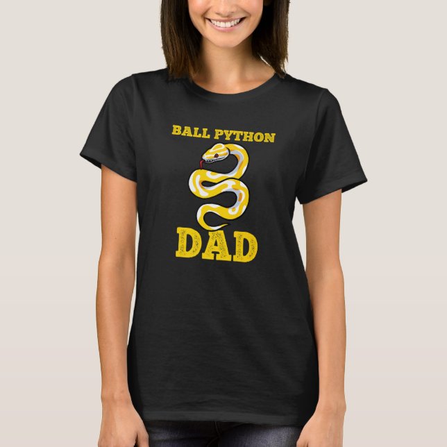 T-shirt Ball Python Papa Snake Propriétaire d'animal de co (Devant)