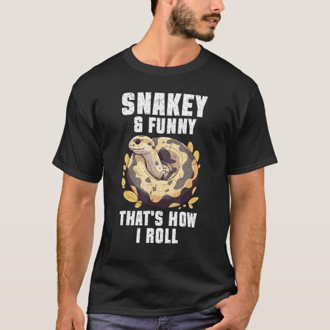 T-shirt Ball Python Snake  Reptile  Noodle Reptile Snek 2 (Devant)