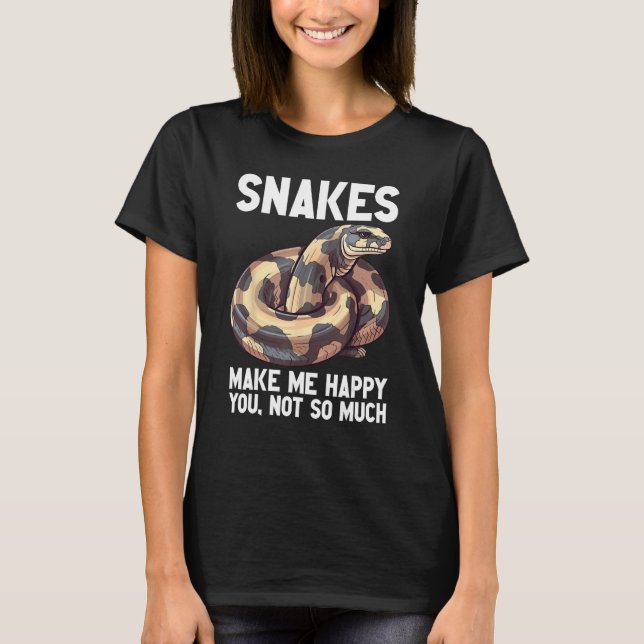 T-shirt Ball Python Snake  Reptile  Noodle Reptile Snek 8 (Devant)