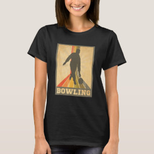 T-shirt Balle B0wlers de la Ligue des Dix Pin B0wling Vint