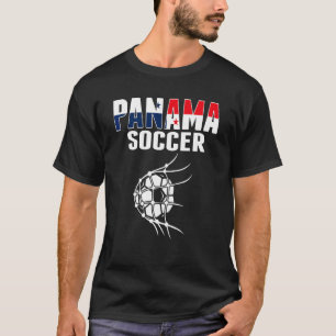 T-shirt Balle de football du Panama dans le filet   Suppor