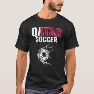 T-shirt Balle de football du Qatar dans l'objectif du file