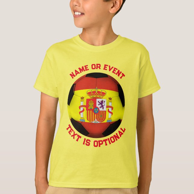 T-shirt Balle de football en Espagne (Devant)