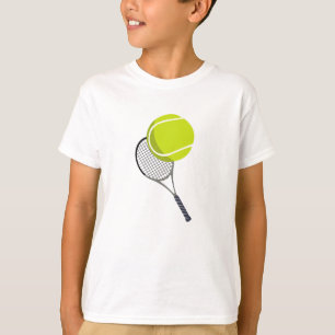 T-shirt Balle de tennis et raquette