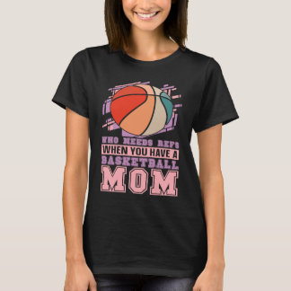 T-shirt Baller Mother  Streetball Player Bball Hoops Baske
