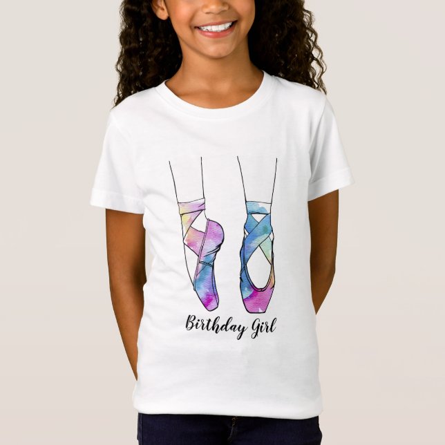 T-Shirt Ballerina Ballet fête d'anniversaire (Devant)