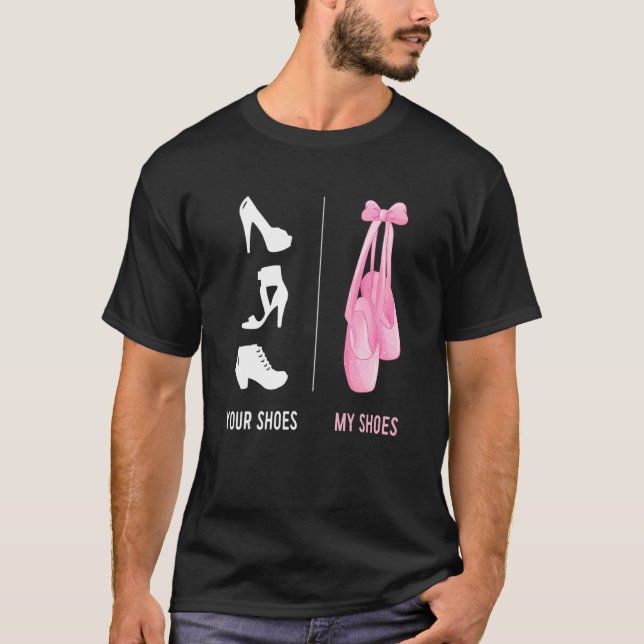 T-shirt Ballerina Ballet Vos Chaussures Mes Chaussures D'O (Devant)