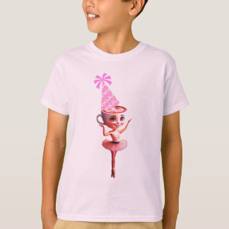 T-shirt Ballerina Cappuccina en Casquette de fête d'annive