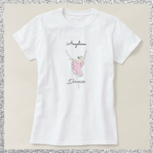 T-shirt Ballerina dansante en Tutu rose