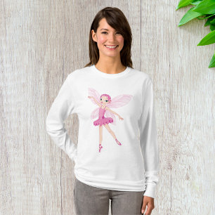 T-shirt Ballerina Fairy Womens Long-Sleeve
