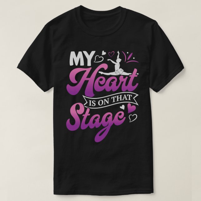 T-shirt Ballerina Fille Ballet Danse Danse 10 (Design devant)