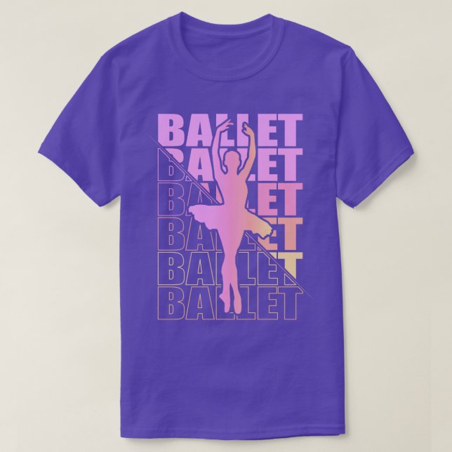 T-shirt Ballerina Fille Ballet Danse Danse 14 (Design devant)