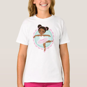 T-shirt Ballerine d'Afro-américain - danseur classique