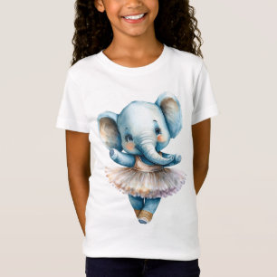T-Shirt Ballerine d'éléphant mignonne danse ballet