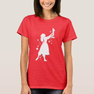 T-shirt Ballerine et casse-noix à Noël
