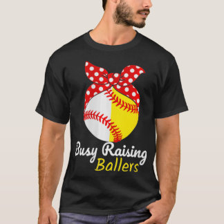 T-shirt Ballers d'éducation occupés femmes VNeck 