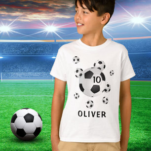 T-shirt Balles de Football Âge du sport, nombre de joueurs