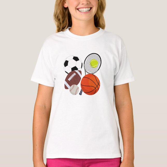 T-shirt Balles sportives (Devant)