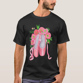 T-shirt Ballet artistique Ballerina Pointe Barr Graphique