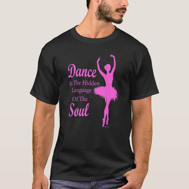 T-shirt Ballet Ballerina Dance est la langue cachée de t (Devant)