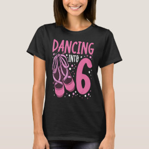 T-shirt Ballet Dansant En 6 Anniversaire Ballerina Girls