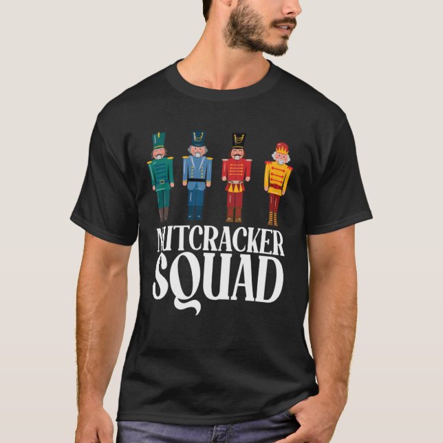 T-shirt Ballet Danse jumelle famille Noël Nutcracker (Devant)