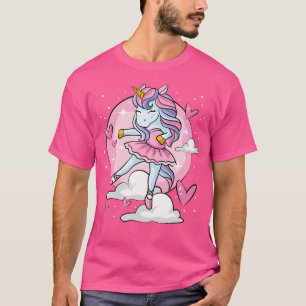 T-shirt Ballet Licorne Ballerine Danse Mignonne n Fille