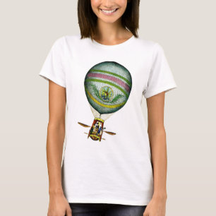 T-shirt Ballon à air chaud bleu-clair
