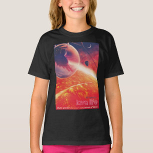 T-shirt Ballon à air chaud extrême sur paysage volcanique