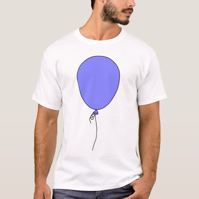 T-shirt Ballon (bleu-clair) (Devant)