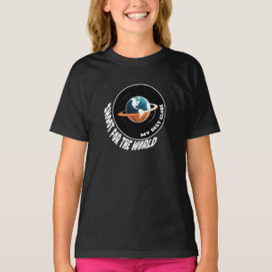T-shirt Ballon de basket   Un tir pour le monde   Mon meil