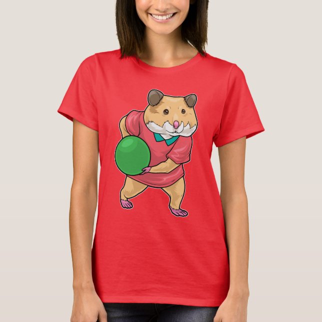 T-shirt Ballon de bowling Hamster (Devant)