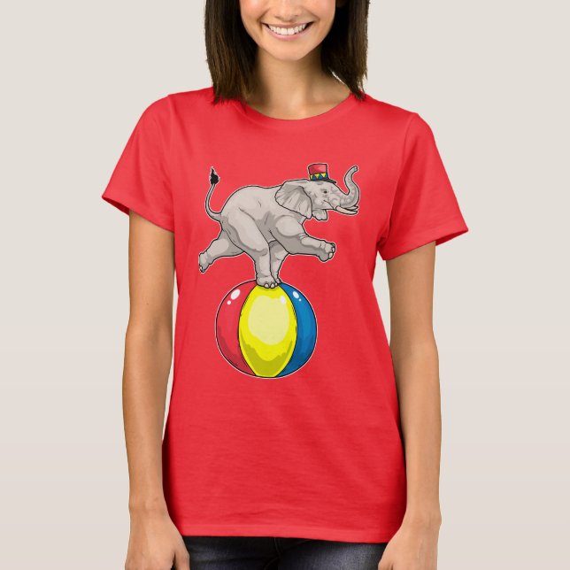 T-shirt Ballon de cirque éléphant (Devant)