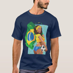 T-shirt Ballon de football Brésil