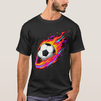 T-shirt Ballon de Football Cassant un Mur Drôle