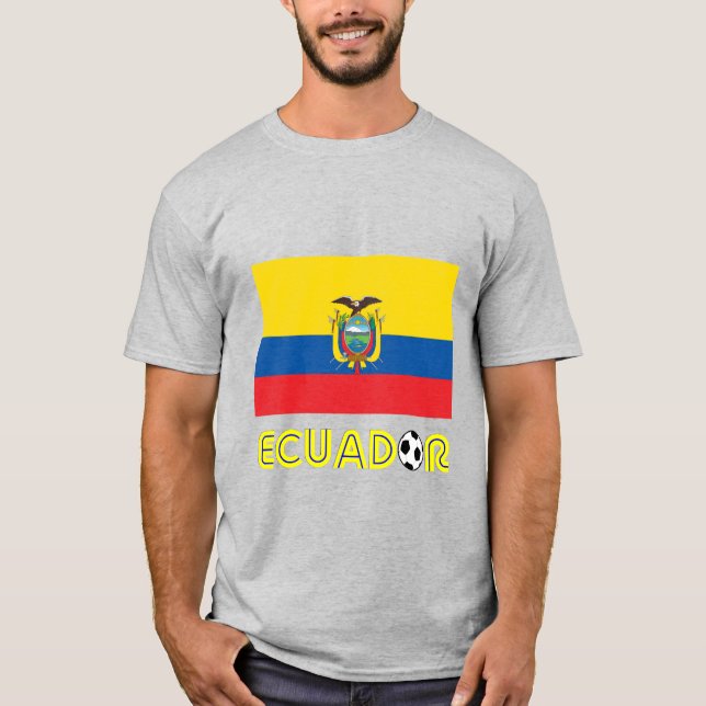 T-shirt ballon de football de l'Equateur (Devant)
