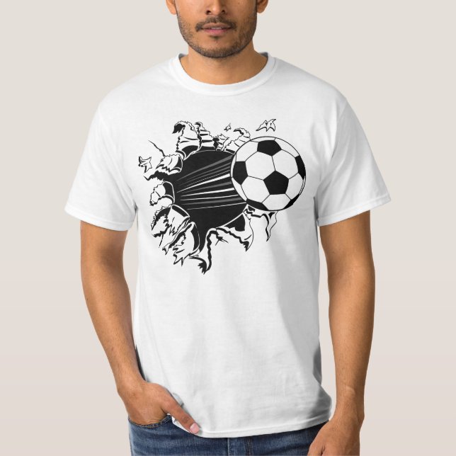 T-shirt Ballon de football éclatant (Devant)