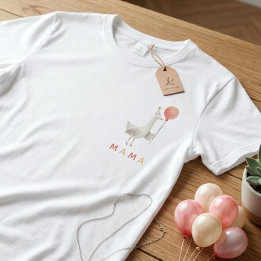 T-shirt Ballon Maman Canard de Coral Femmes Premier Annive