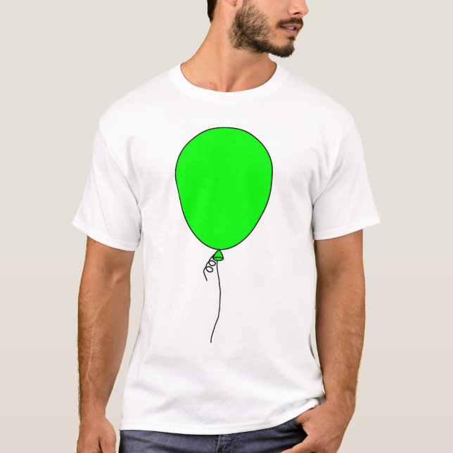 T-shirt Ballon (vert) (Devant)