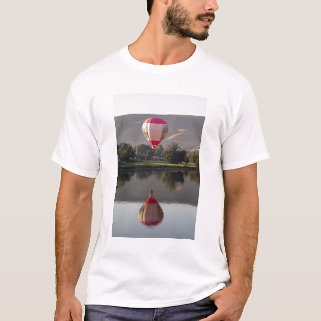 T-shirt Ballons à air chaud au-dessus de la rivière Yakima (Devant)