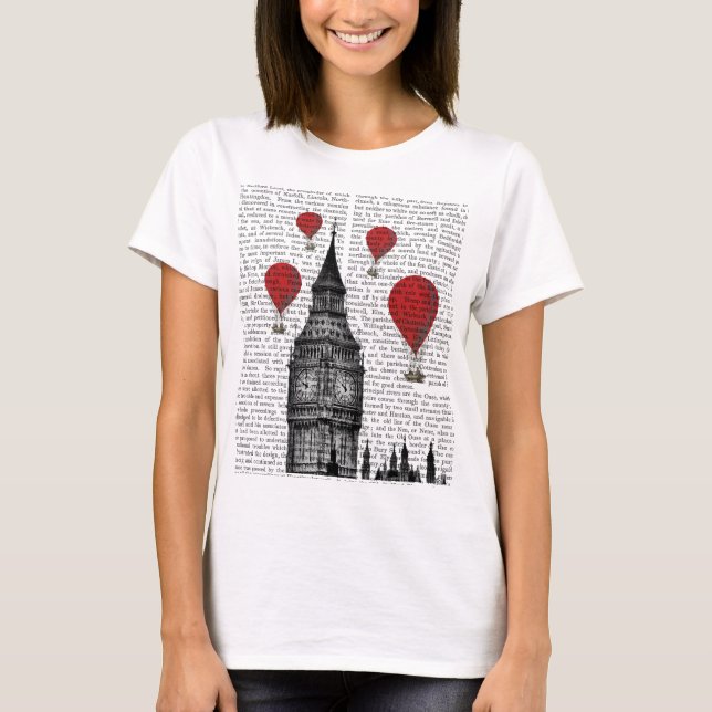 T-shirt Ballons Big Ben et Red Hot Air (Devant)