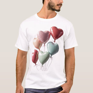 T-shirt 🎈 Ballons cardiaques 3D étonnants : Parfait pour