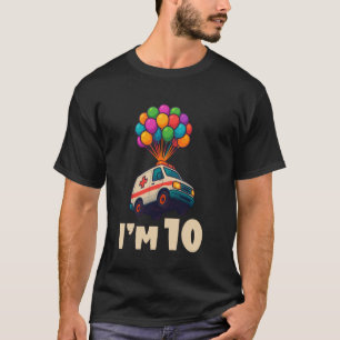 T-shirt Ballons D'ambulance Volants EMT Fête D'anniversair