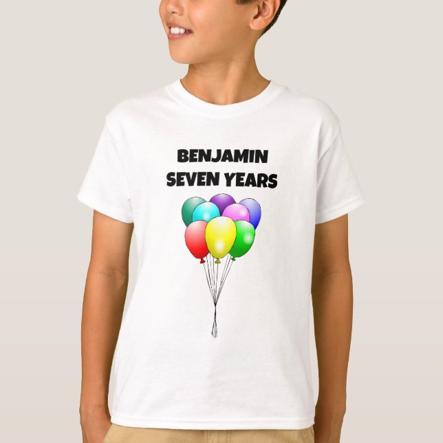 T-shirt Ballons d'anniversaire (Devant)