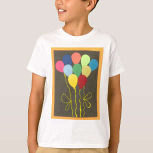 T-shirt Ballons d'anniversaire colorés Design graphique
