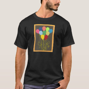 T-shirt Ballons d'anniversaire colorés Design graphique