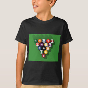 T-shirt Ballons de billard sur Green Fet :