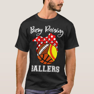 T-shirt Ballons de levage occupé ballers Funny softball de
