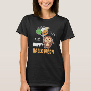 T-shirt Ballons d'Halloween singes pour enfants singes mig