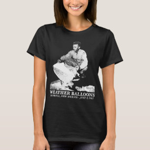 T-shirt BALLONS MÉTÉOROLOGIQUES Roswell UFO découverte ali